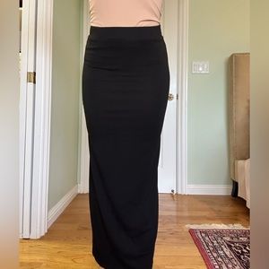 Black maxi skirt